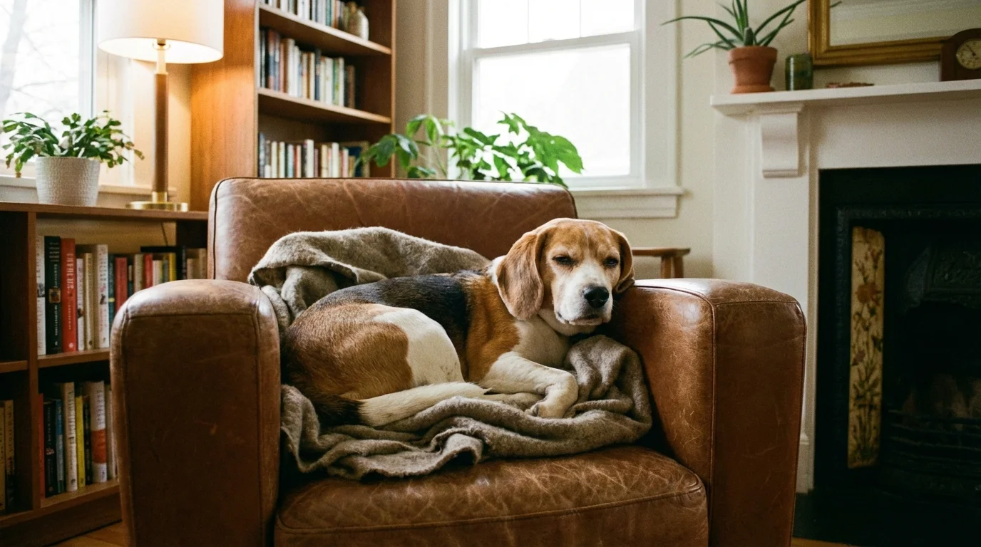 Beagle with a happy expression showing the breed's cheerful personality